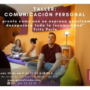 Nuevo taller: «Comunicación Personal» en Vic